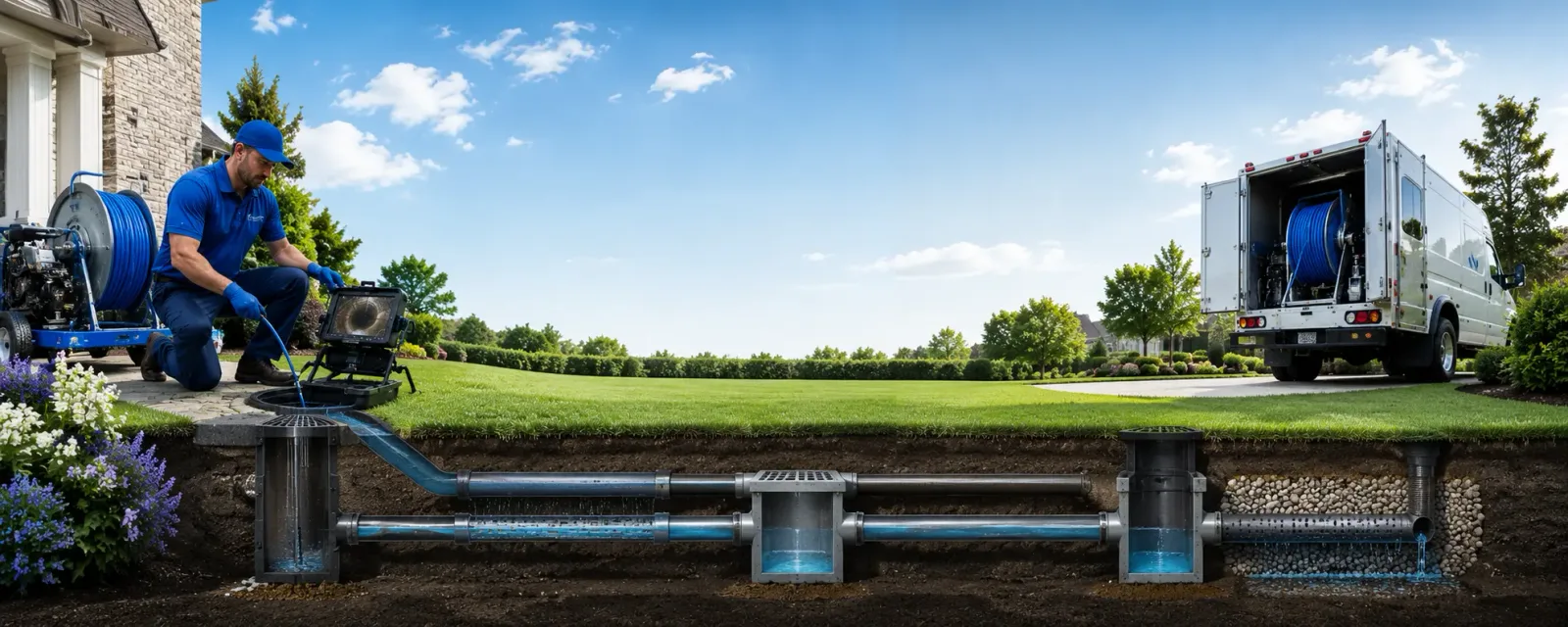 Outdoor drain cleaning information for Bowden, WV